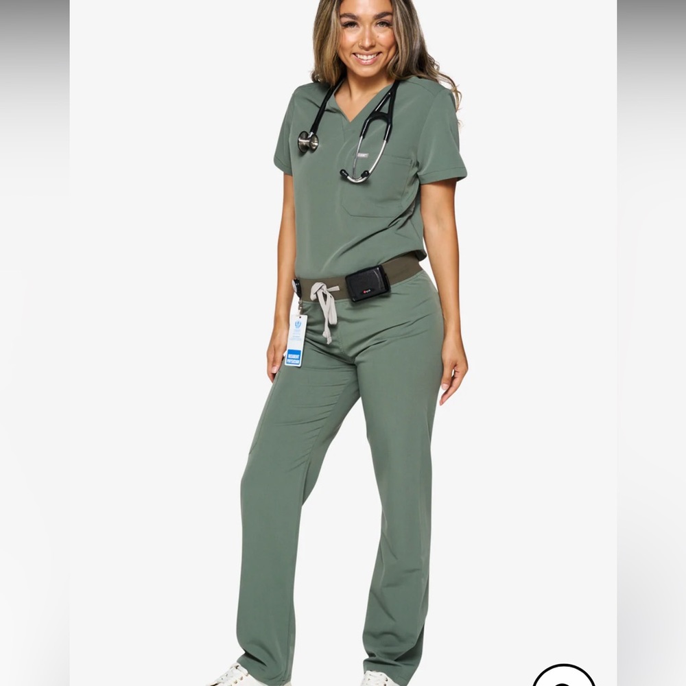 NWT- Cod NXT - Olive Scrub Set